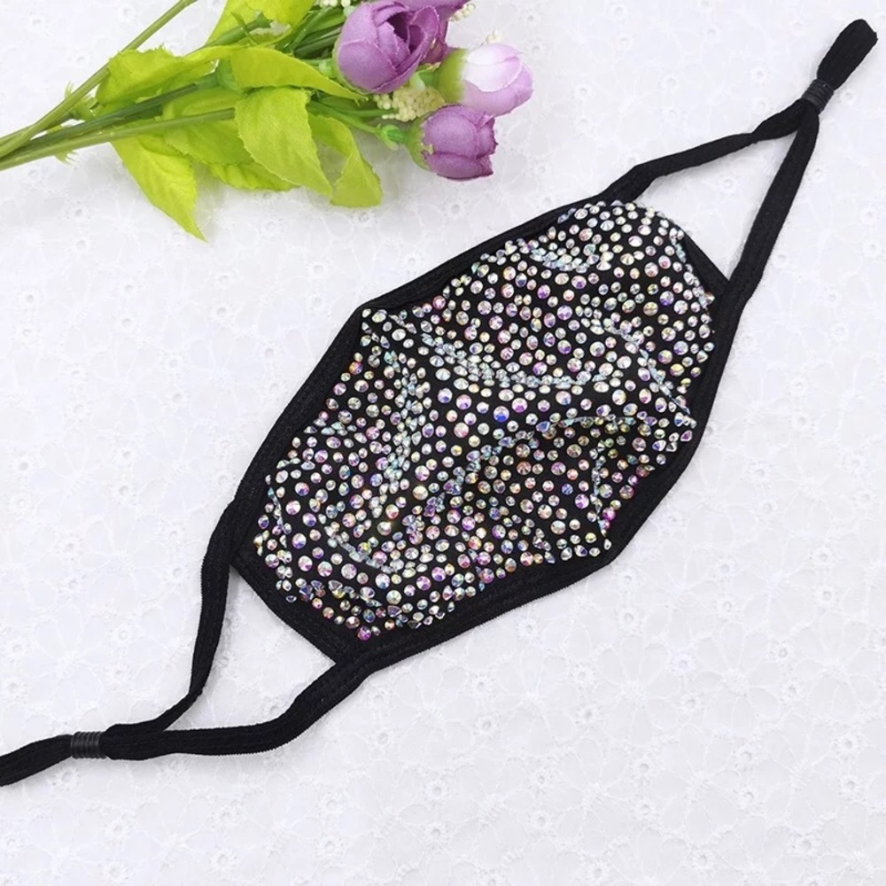 Bling Face Mask with Filter Pocket